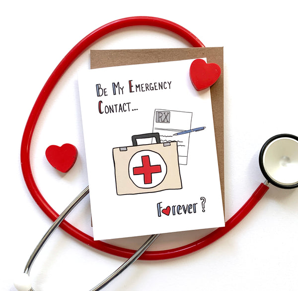 Emergency Contact, Valentine's Day Card, Anniversary Card