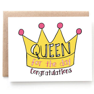 Queen for the Day, Bridal Shower Card