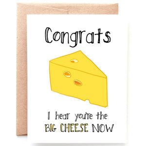 Big Cheese Congratulations Card