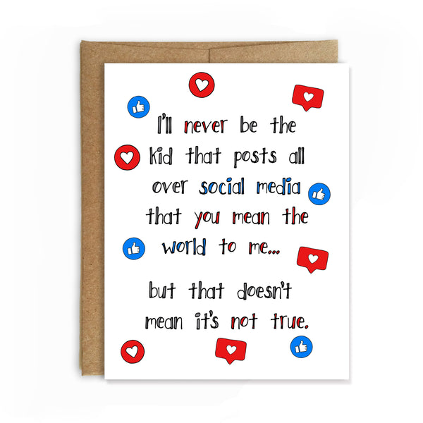 Anti Social Media, Mother's Day Card