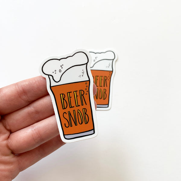 Beer Snob, Beer Vinyl Sticker