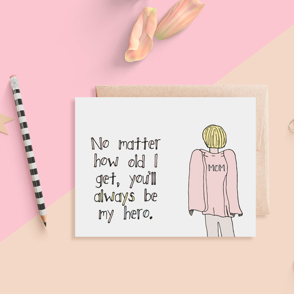Mom Hero, Mother's Day Card