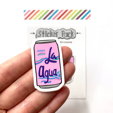 La Agua, La Croix Stickers, Vinyl Stickers