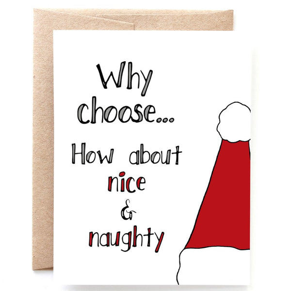 Nice & Naughty, Funny Christmas Card
