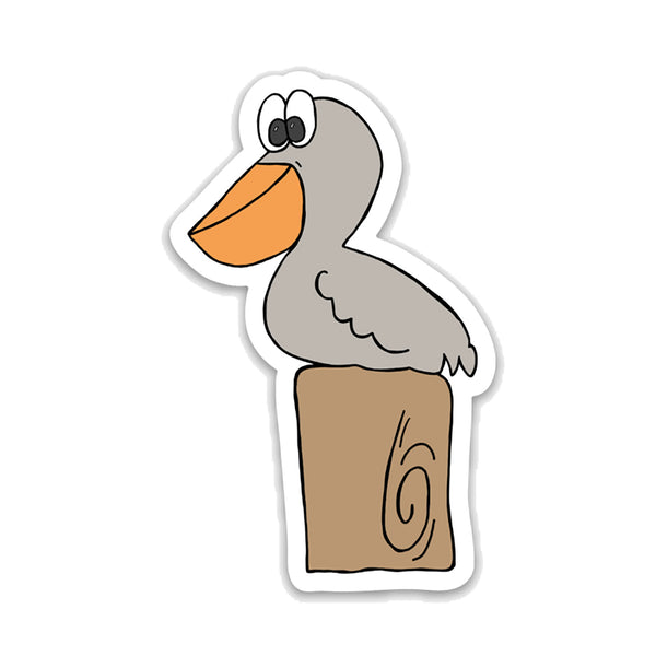 Pelican Vinyl Sticker, Bird Sticker