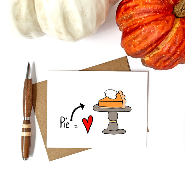 Pumpkin Pie Love Fall Card