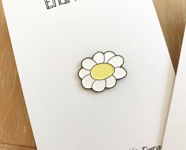 Daisy Enamel Flower Pin - Seconds Sale
