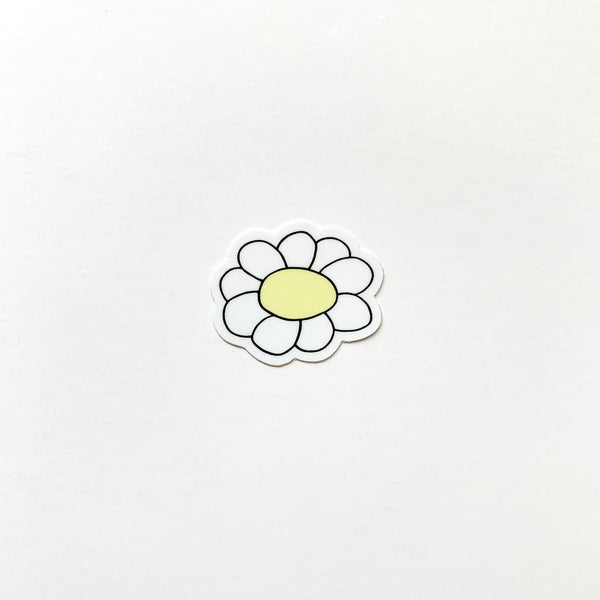 Daisy Vinyl Sticker, Envelope Sticker, Packaging Sticker, Flower Decal
