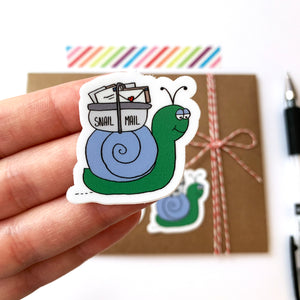 Snail Mail Stickers, Vinyl Snail Mail Sticker