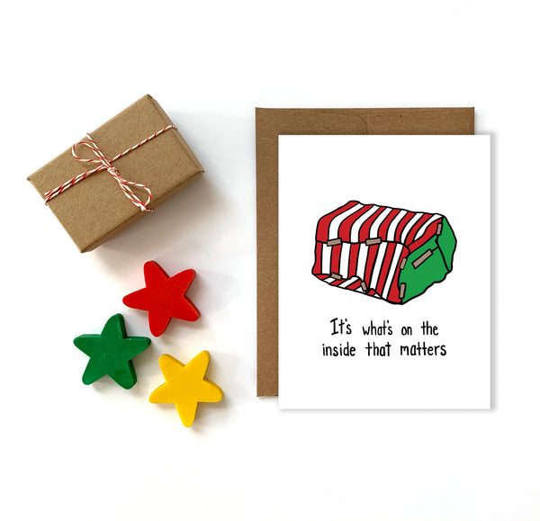 Wrapping Skills, Funny Christmas Card, Single Card or Set of 8