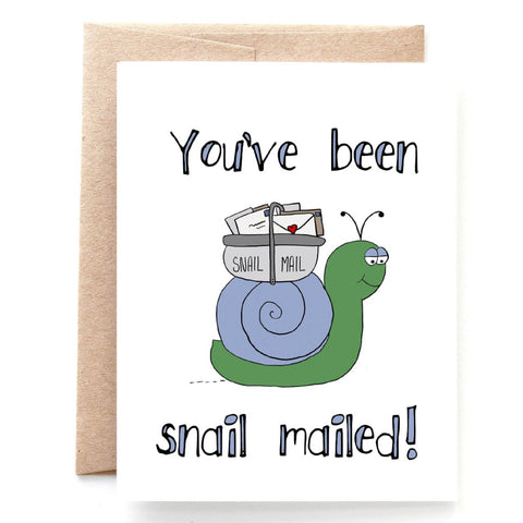 You've Been Snail Mailed, Single Card or Box of 8
