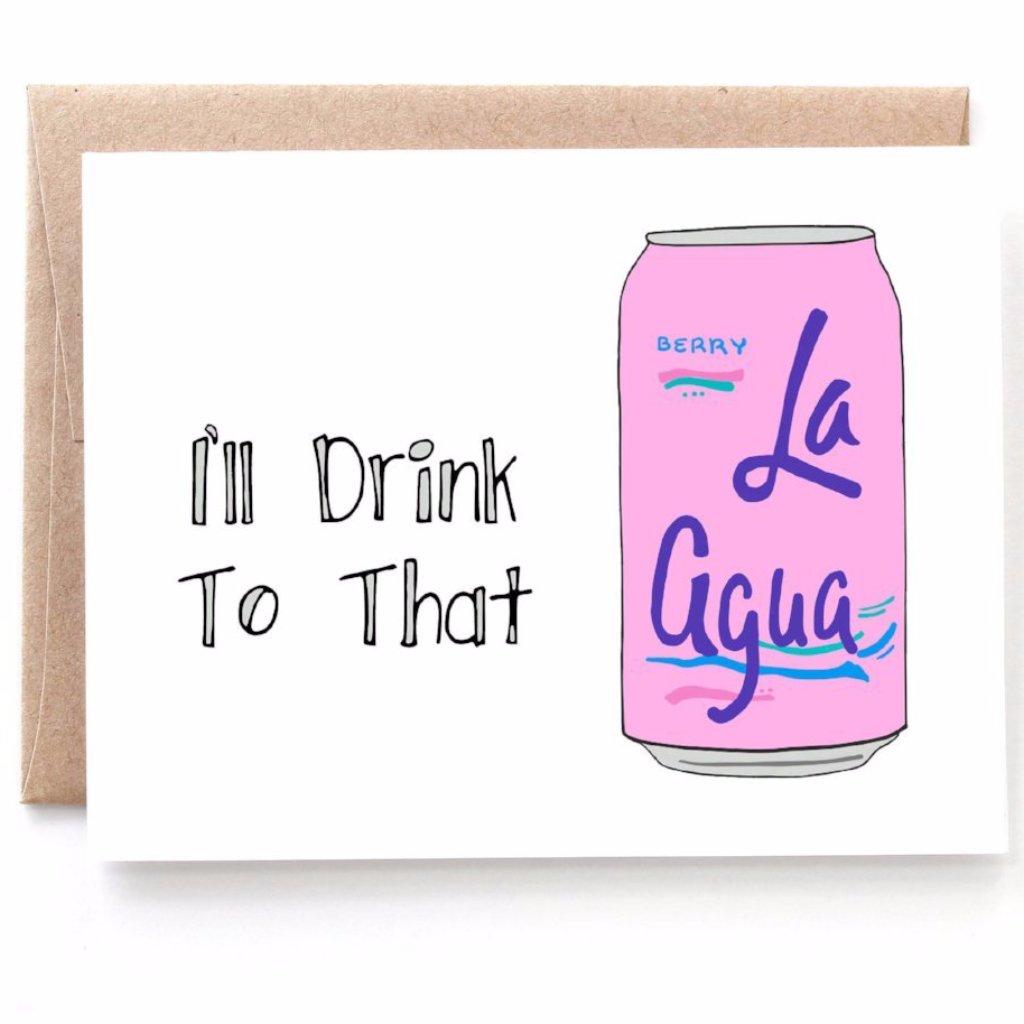 I'll Drink To That, Baby Shower Card