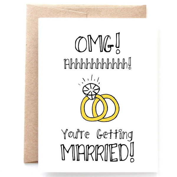 You're Getting Married, Engagement, Wedding Card