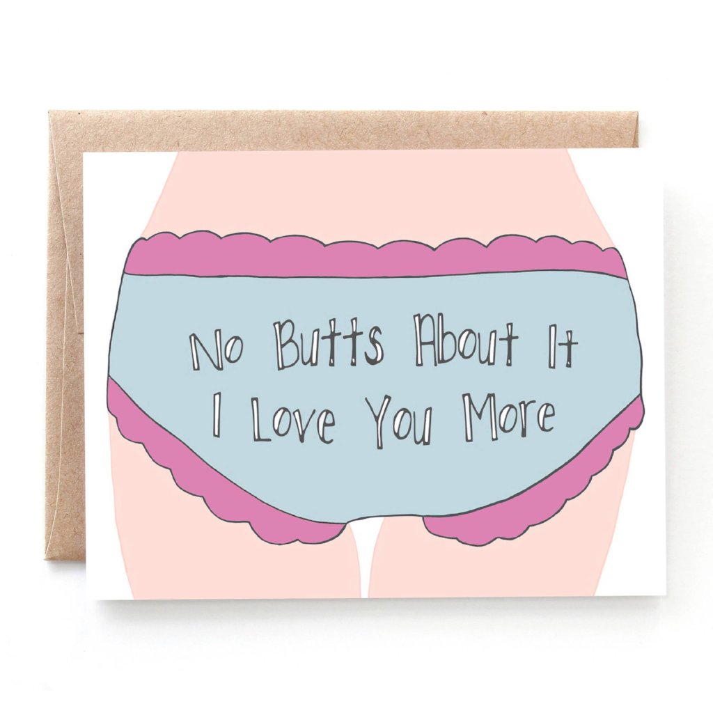 No Butts About It, Funny Anniversary Card