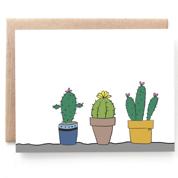 Cactus Notecards, Boxed set of 8 Cards