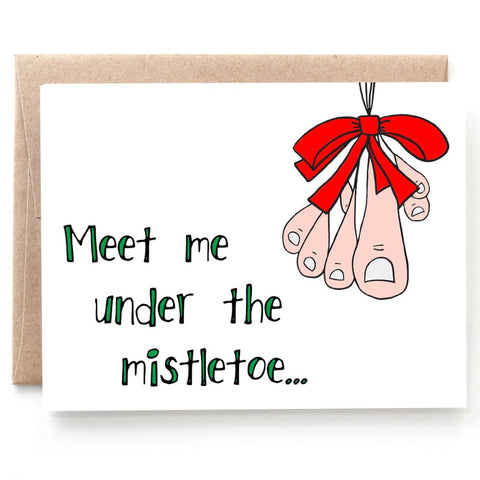 Mistletoe, Funny Christmas Card