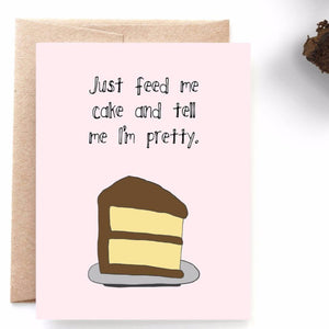 Feed Me Cake Sympathy Card