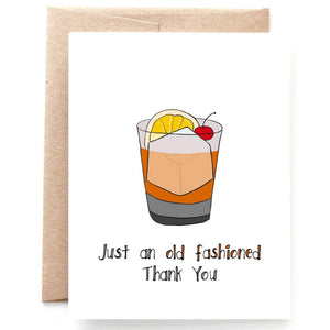Old Fashioned Thank You Card - Single Card or Box of 8