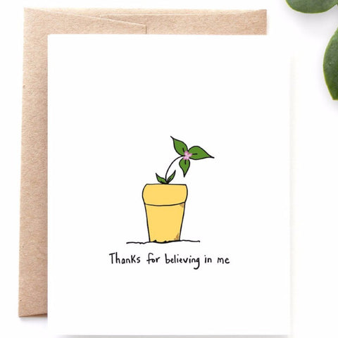Believing in Me Thank You Card