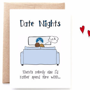 Date Nights Love Card, Valentine's Day Card