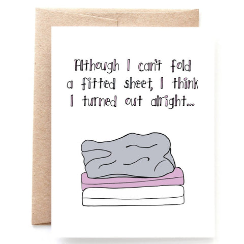 Fitted Sheet Mother's Day Card