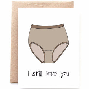 Granny Panties Anniversary Card, Funny Valentine's Day Card