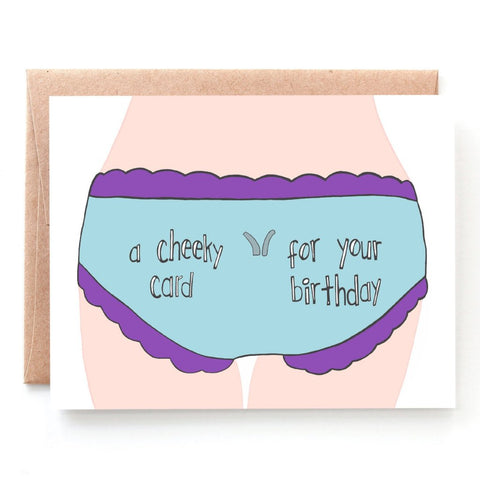 Cheeky Birthday Card for Him