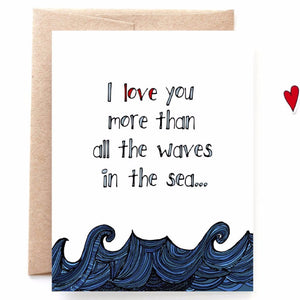 Waves In The Sea, Anniversary Card
