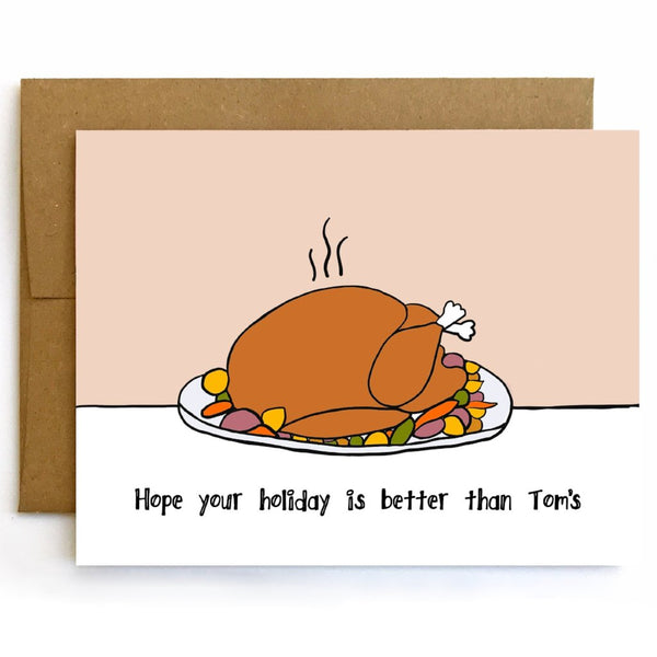 Better Than Tom's Holiday Card - Single Card or Set of 8