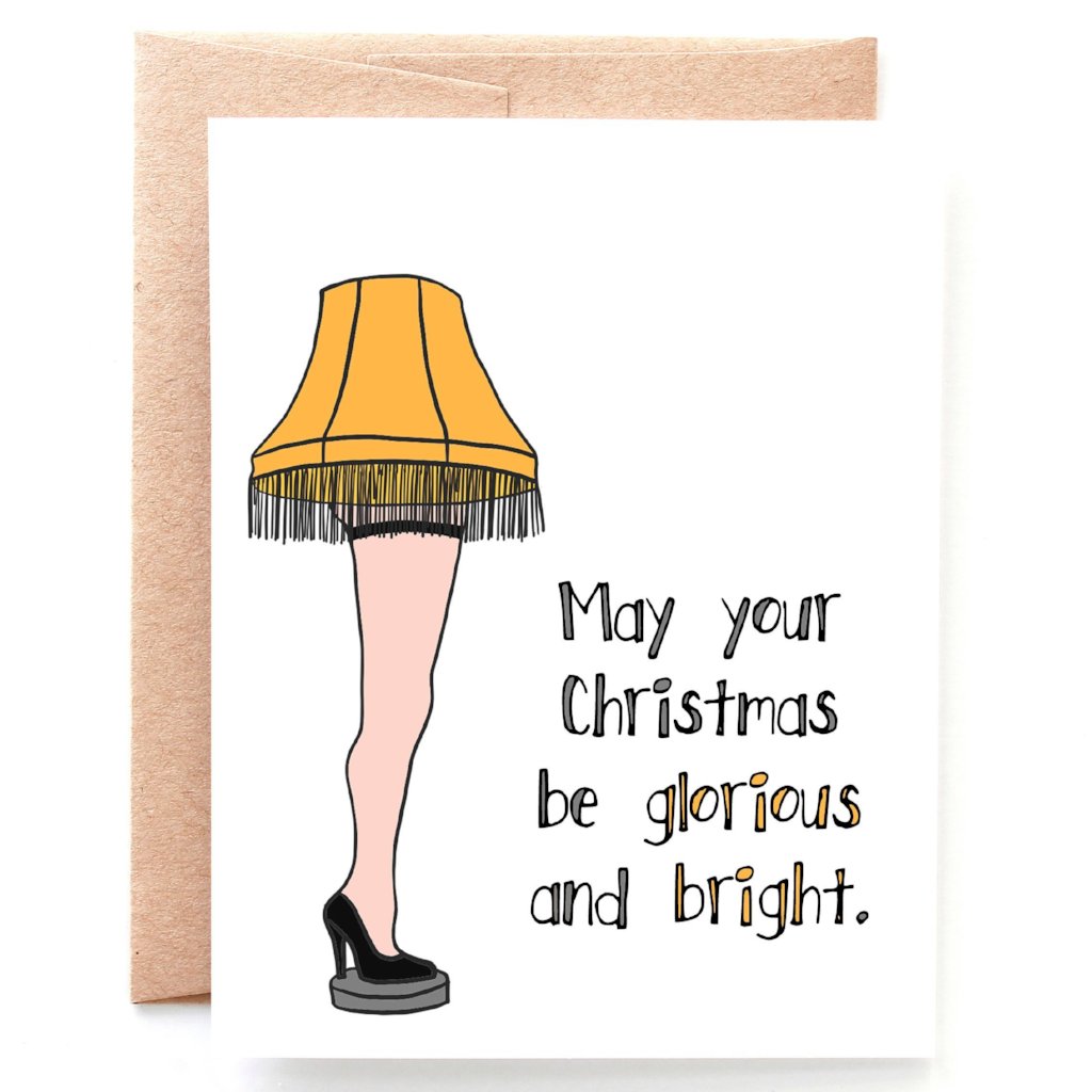 Glorious and Bright Christmas Card - Single Card or Set of 8