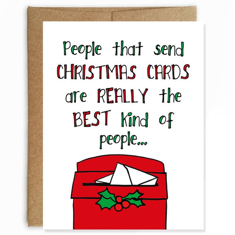People That Send Christmas Cards - Funny Holiday Card
