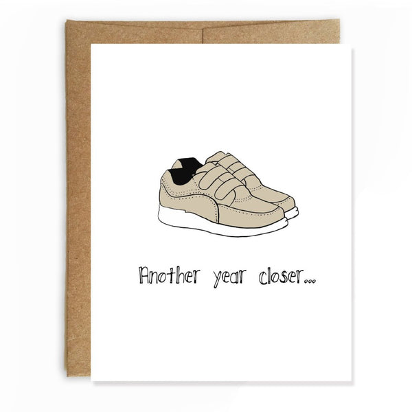 Laceless Shoes Birthday Card